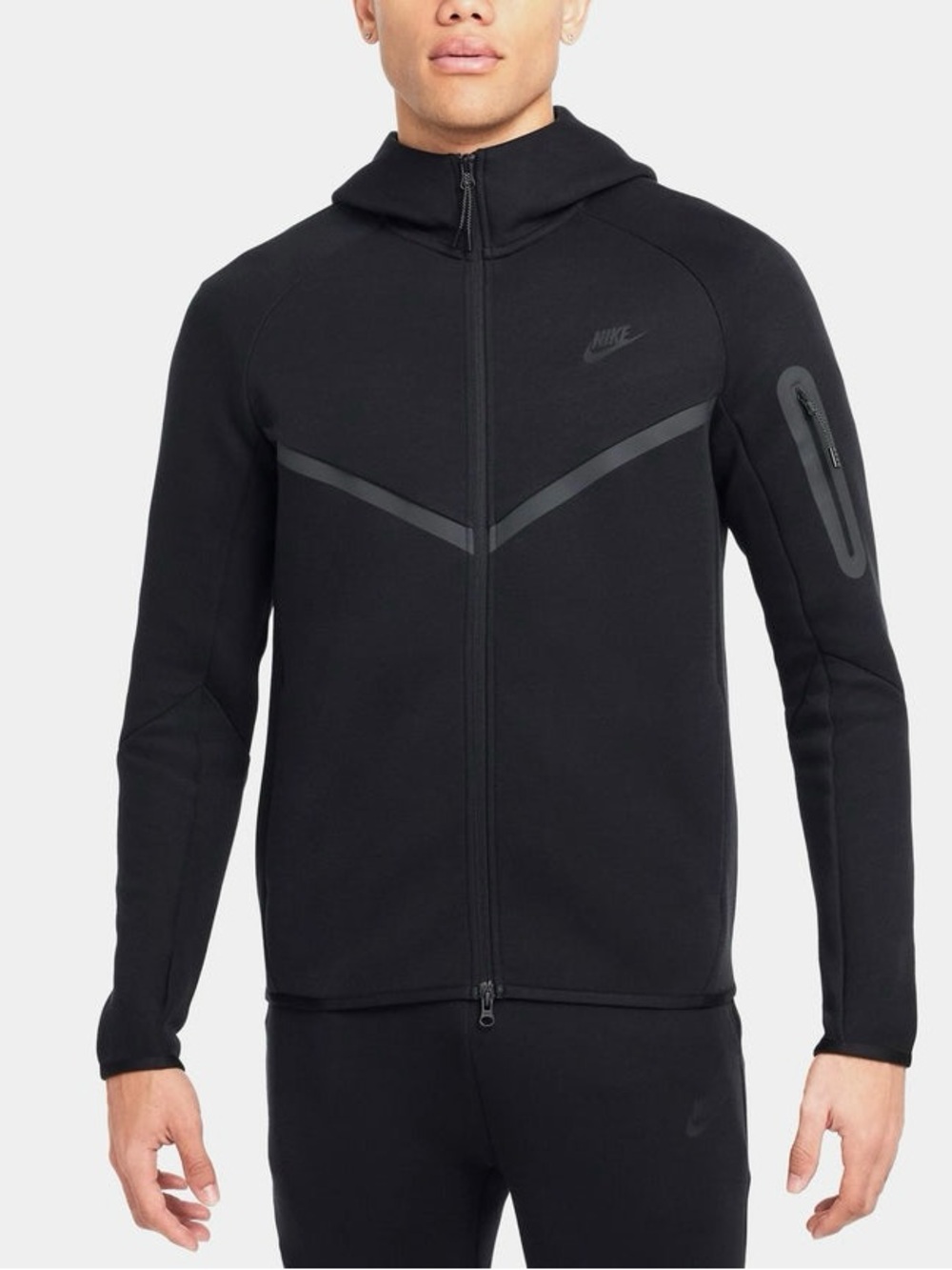 NWT $135 Nike Sportswear Tech Fleece Full Zip Hoodie Men’s XL Black